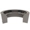 Linea Italia Reception Desk 107 in D X 46 in H, 11.8 ft W X Thermofused Laminate, Ash ZUD298 - alternate 3